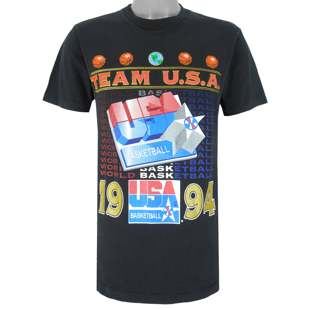 Vintage (Nutmeg) - The USA Vs The World Basketball T-Shirt 1994 Medium  Vintage Retro Basketball