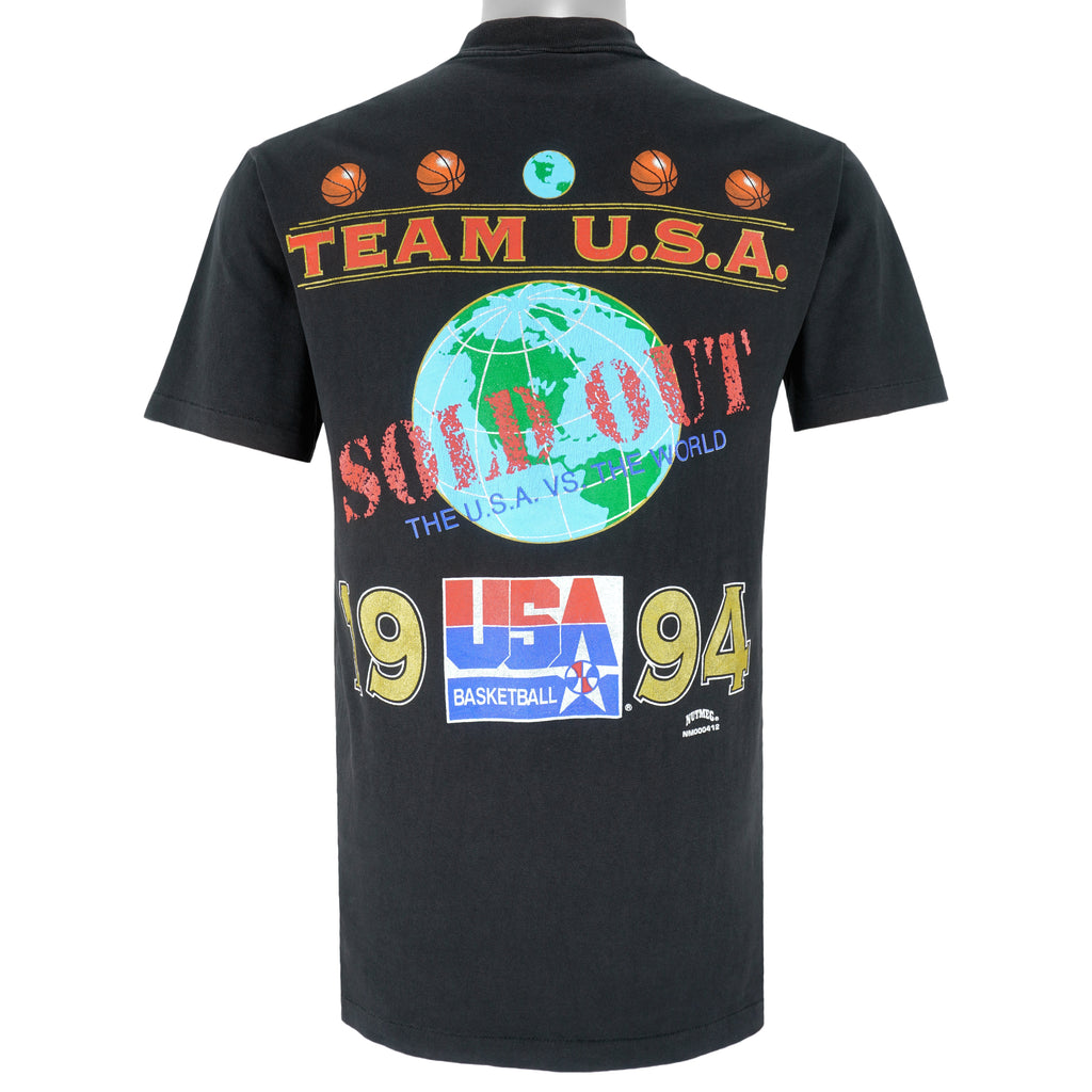 Vintage (Nutmeg) - The USA Vs The World Basketball T-Shirt 1994 Medium  Vintage Retro Basketball