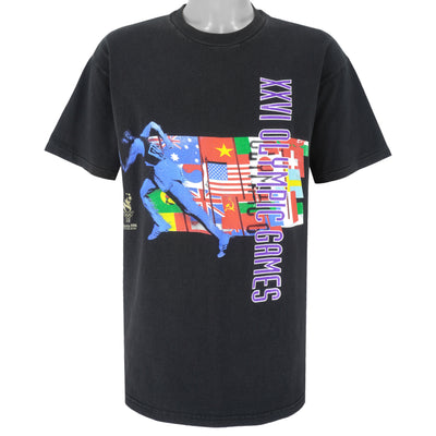 Vintage (Hanes) - Olympic Games Atlanta 26th Flags T-Shirt 1996 Large