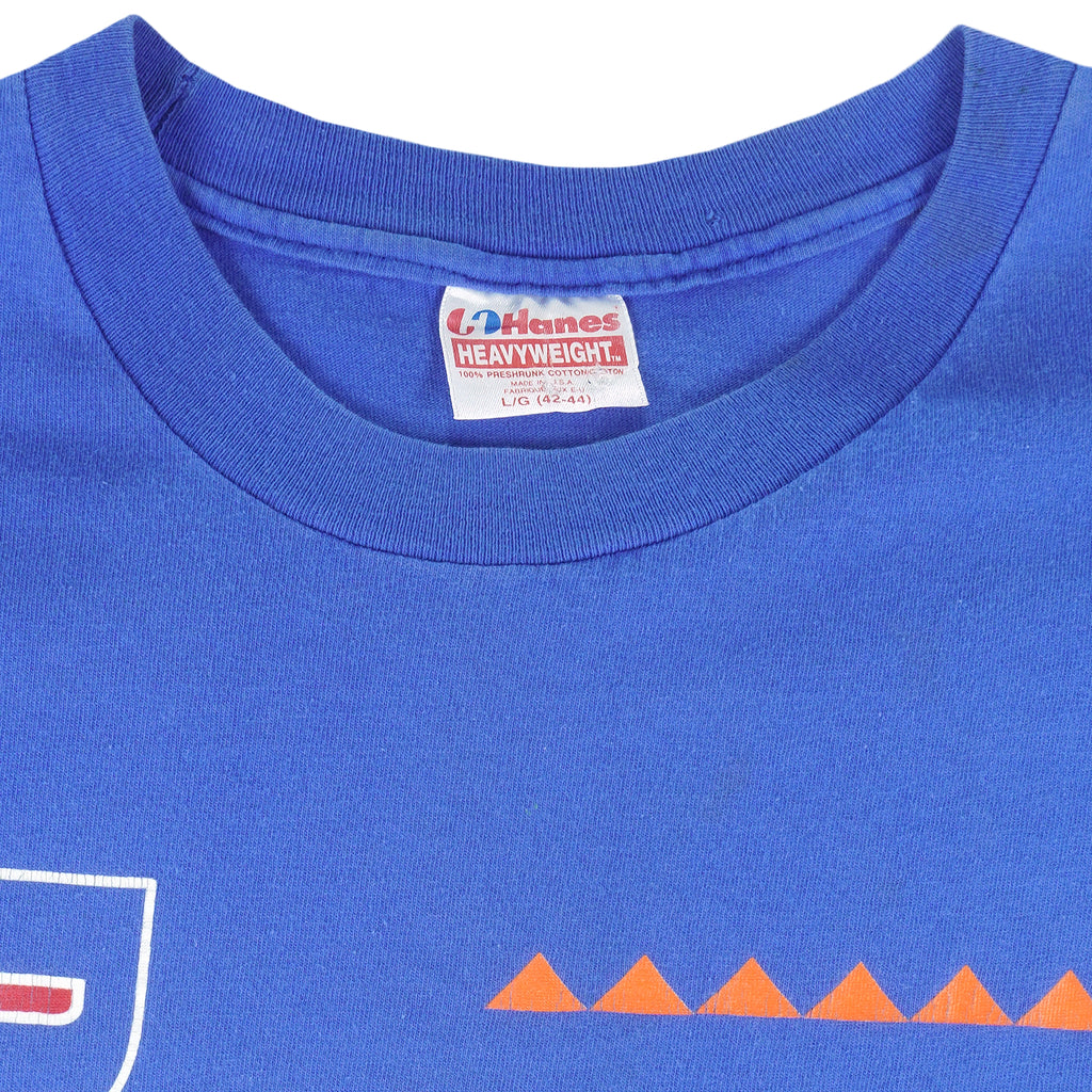 NBA (Hanes) - Denver Nuggets Single Stitch T-Shirt 1990s Large Vintage Retro Basketball