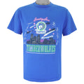 NBA (Super Shirt) - Minnesota Timberwolves Shooting Stars Autographed T-Shirt 1990s Large Vintage Retro Basketball