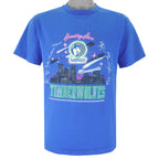 NBA (Super Shirt) - Minnesota Timberwolves Shooting Stars Autographed T-Shirt 1990s Large Vintage Retro Basketball