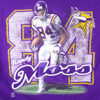 NFL (Pro Player) - Minnesota Vikings Randy Moss No.84 T-Shirt 1990s XX-Large Vintage Retro Football