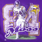 NFL (Pro Player) - Minnesota Vikings Randy Moss No.84 T-Shirt 1990s XX-Large Vintage Retro Football