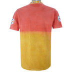 Vintage (Factory Artwear) - Pink & Yellow Native T-Shirt 1990s Large Vintage Retro