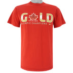 Nike - Canada Gold Olympic Champions T-Shirt 2010 Medium Vintage Retro