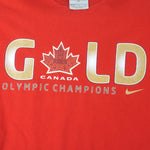 Nike - Canada Gold Olympic Champions T-Shirt 2010 Medium Vintage Retro