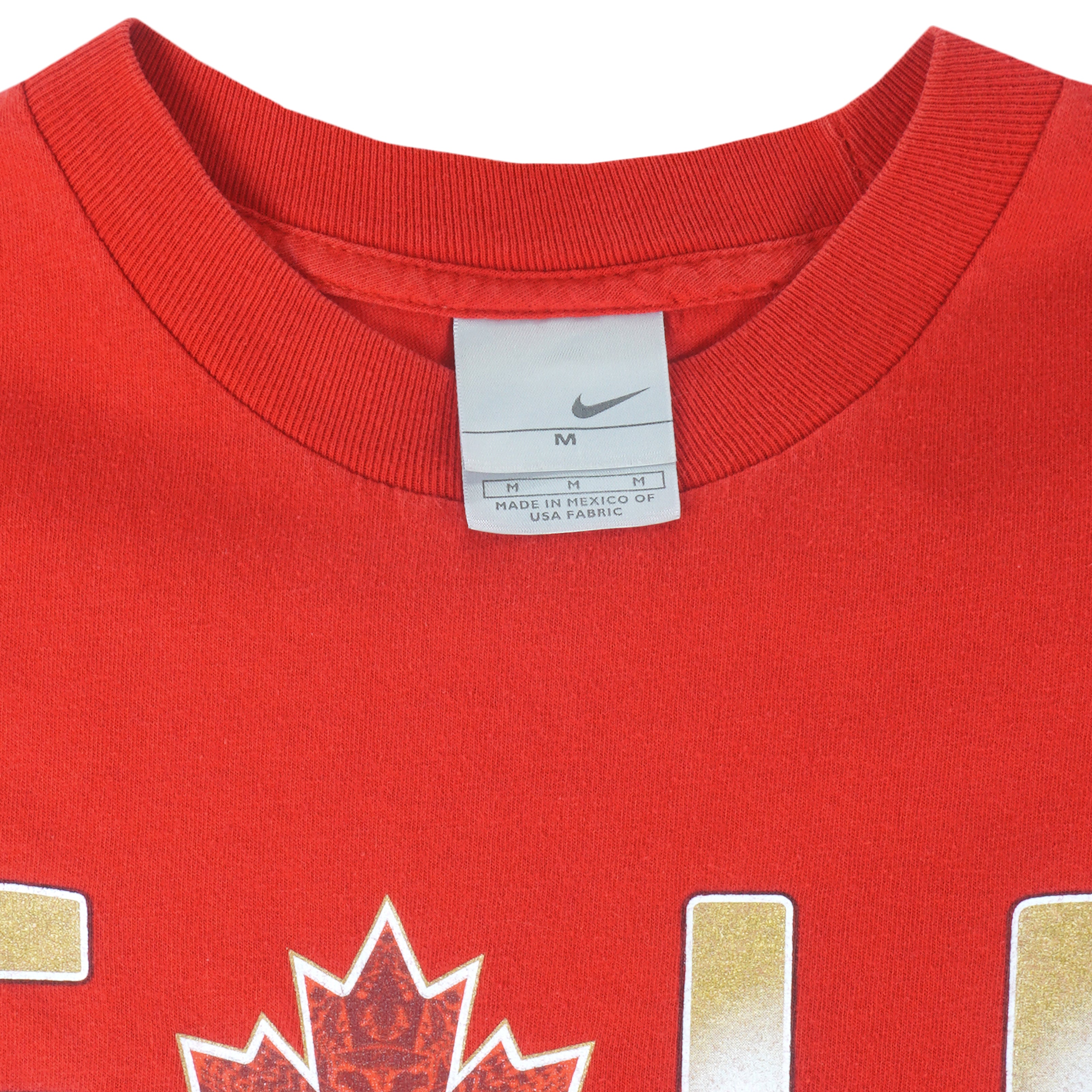Nike - Canada Gold Olympic Champions T-Shirt 2010 Medium Vintage Retro