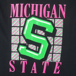 NCAA (Suntex) - Michigan State Single Stitch T-Shirt 1990 Large Vintage Retro Football College