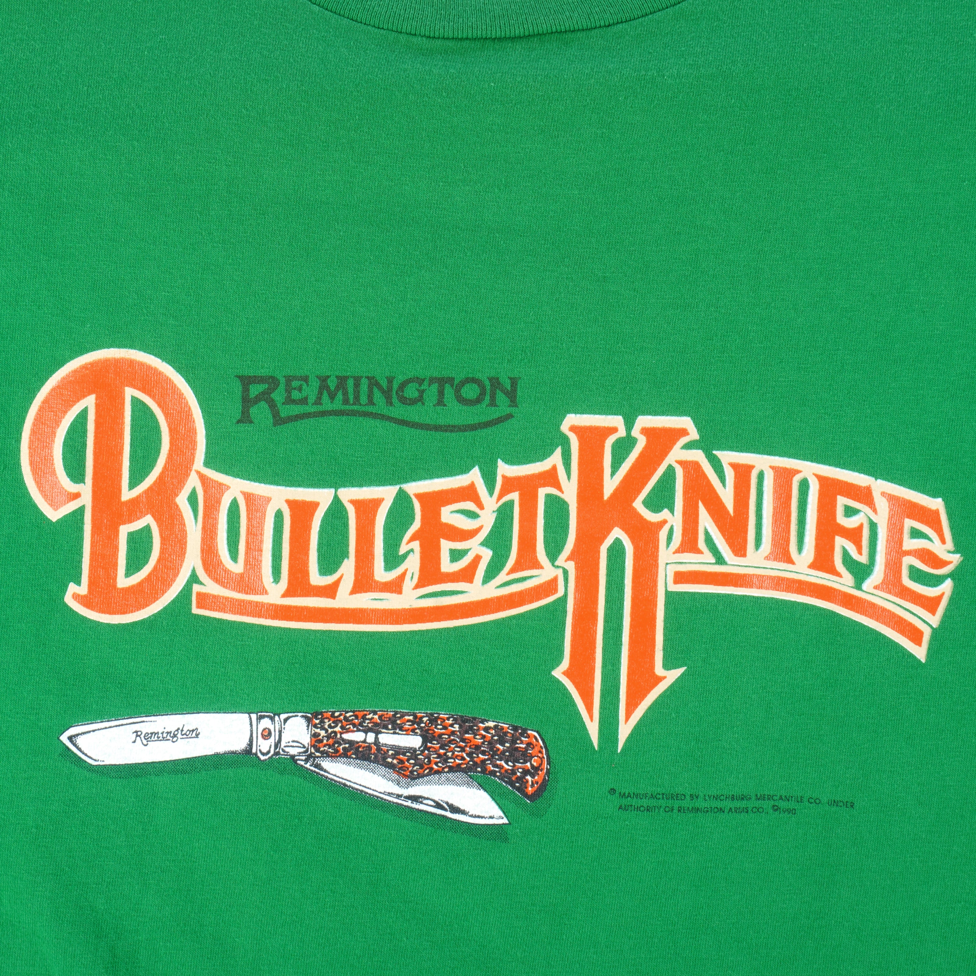 Vintage (Sof Tee) - Remington Bullet Knife Single Stitch T-Shirt 1990s X-Large Vintage Retro