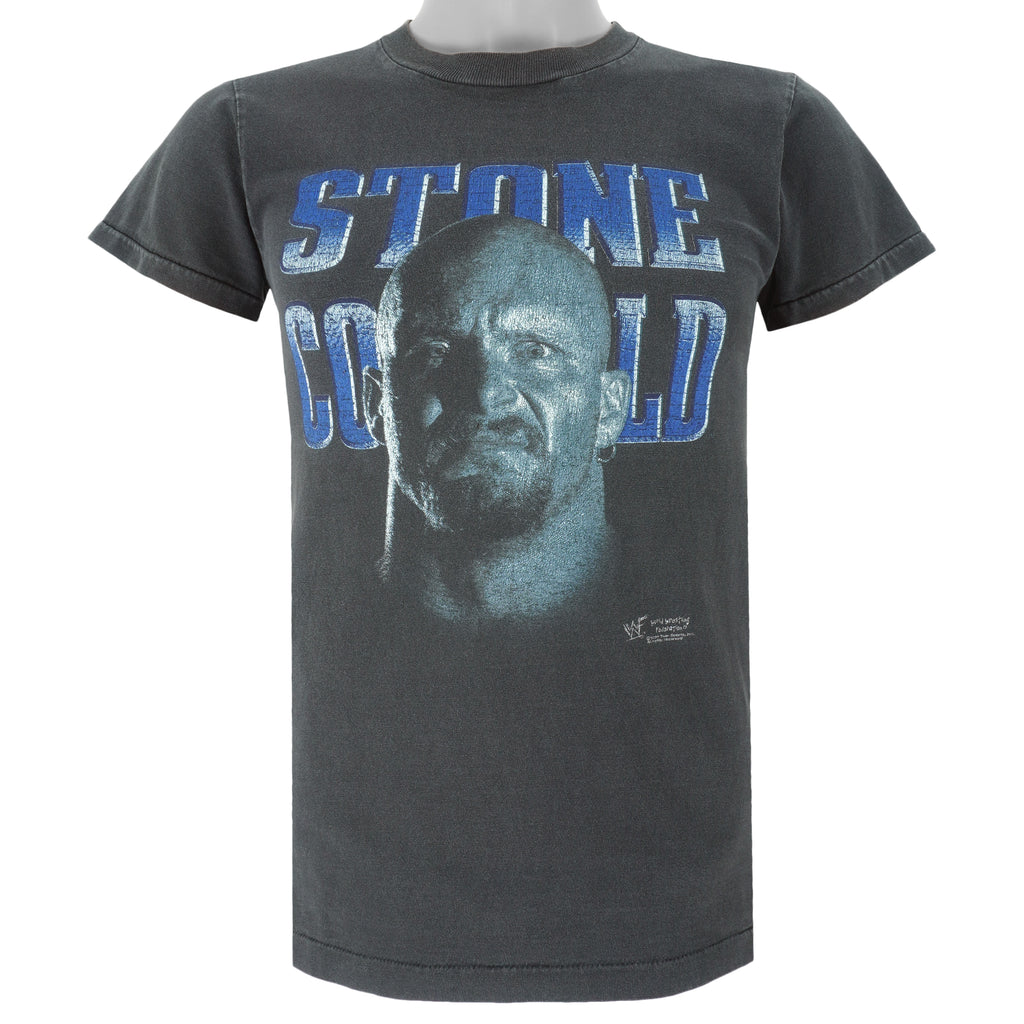 Vintage (Change) - Stone Cold Steve Austin in WWF T-Shirt 1990s Large Vintage Retro