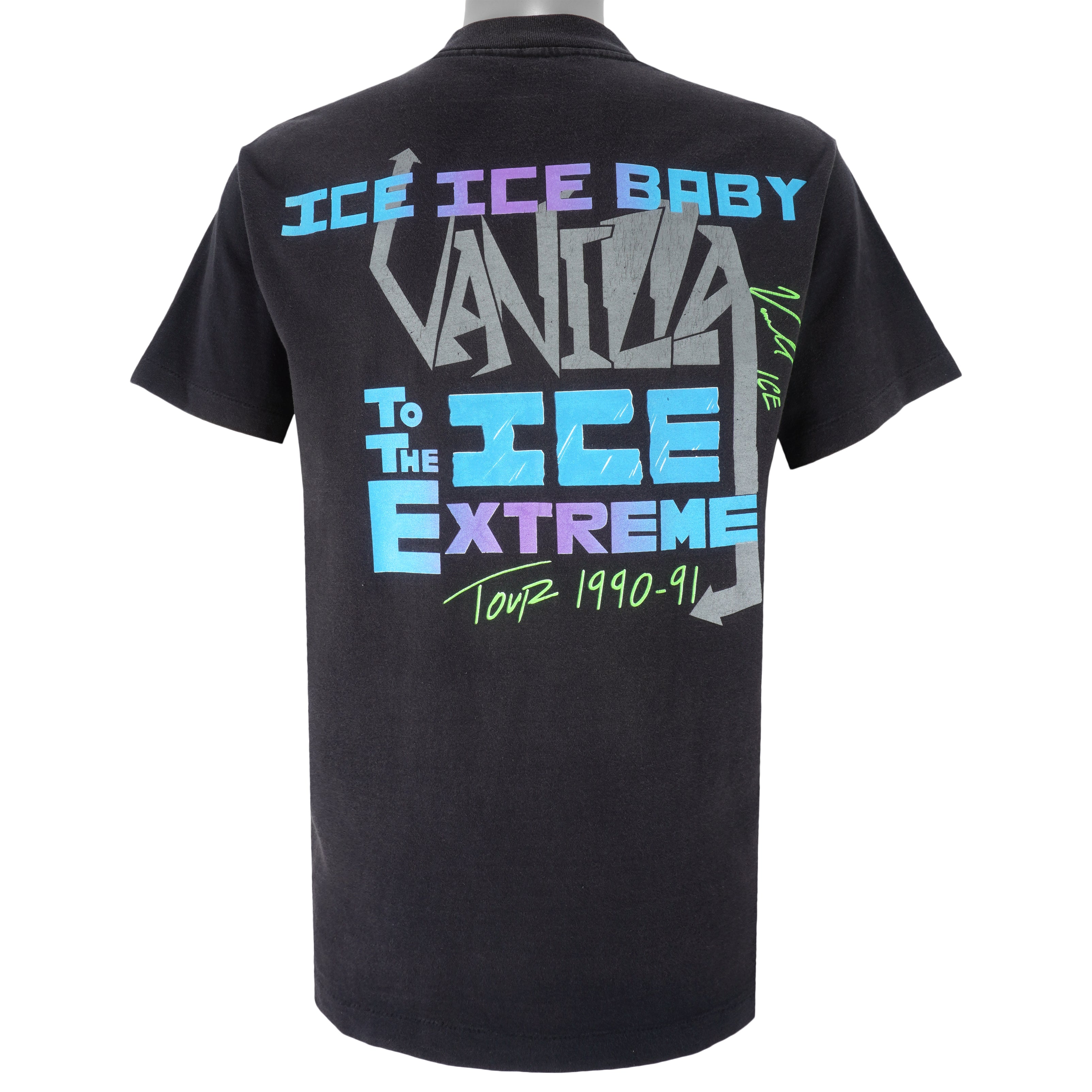 Vintage (Sof Tee) - Vanilla Ice Tour Single Stitch T-Shirt 1990 Large Vintage Retro