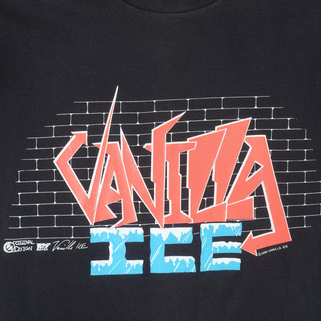 Vintage (Sof Tee) - Vanilla Ice Tour Single Stitch T-Shirt 1990 Large Vintage Retro