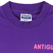 Vintage (Hanes) - Lazy Girls Club Single Stitch T-Shirt 1990s X-Large Vintage Retro