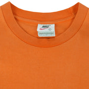 Nike - Orange Big Logo T-Shirt 1990s Large Vintage Retro