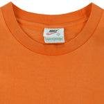 Nike - Orange Big Logo T-Shirt 1990s Large Vintage Retro