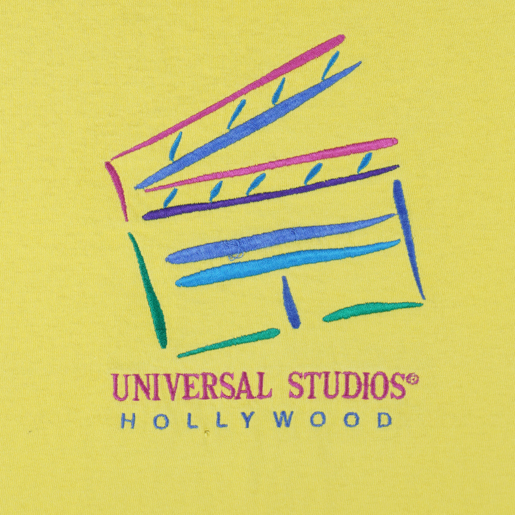 Vintage - Universal Studios Hollywood Embroidered Single Stitch T-Shirt 1990s X-Large Vintage Retro
