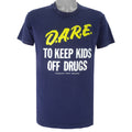 Vintage - Dare to Keep Kids Off Drugs Single Stitch T-Shirt 1990s Large Vintage Retro