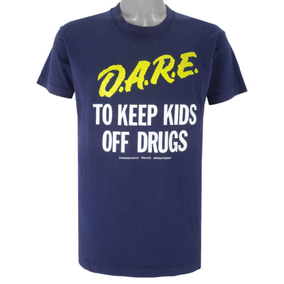 Vintage (Screen Stars) - DARE to Keep Kids Off Drugs Single Stitch T-Shirt 1980s Large