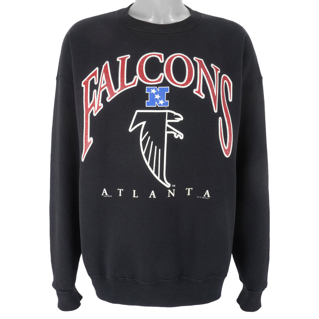 NFL (Nutmeg) - Atlanta Falcons Crew Neck Sweatshirt 1996 X-Large Vintage Retro Football