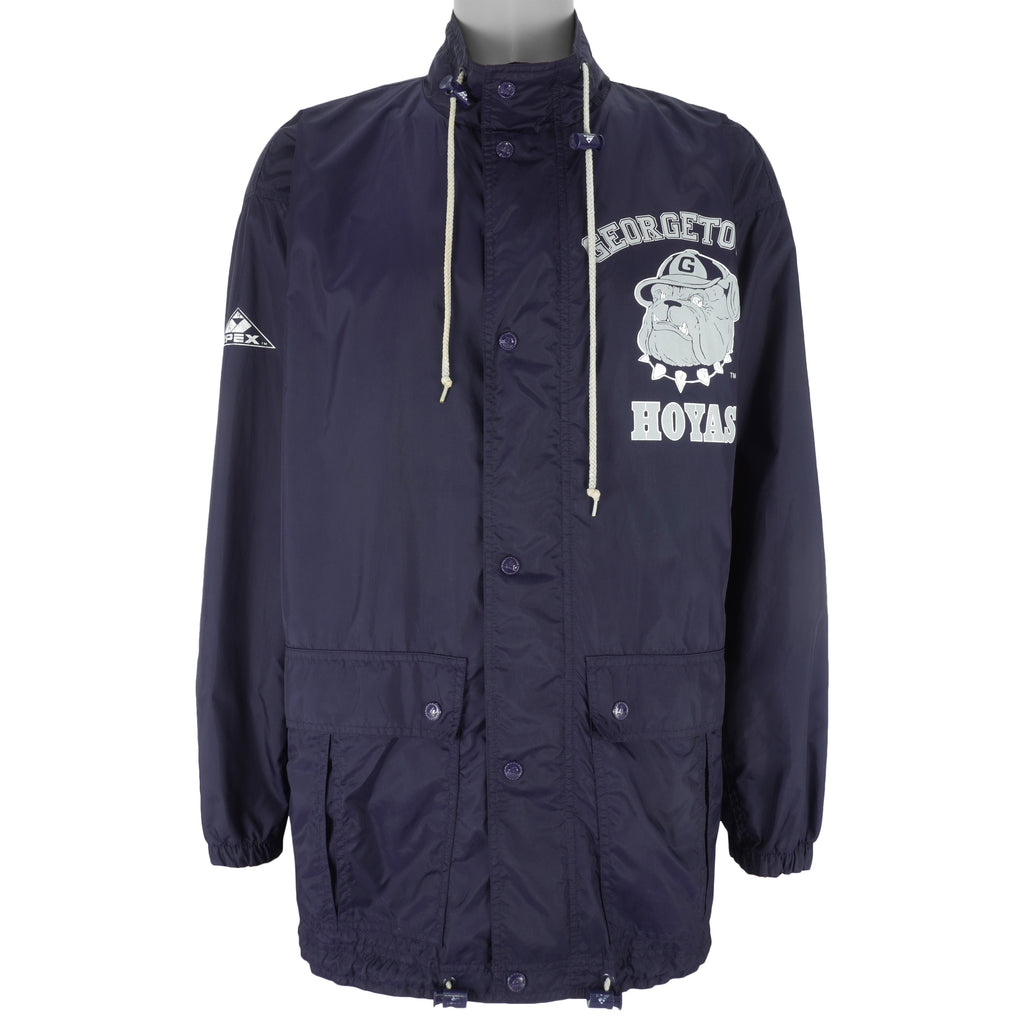 NCAA (Apex One) - Georgetown Hoyas Windbreaker 1990s X-Large Vintage Retro Football College