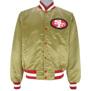 NFL (Chalk Line) - San Francisco 49ers  Satin Jacket 1980s Medium Vintage Retro Football
