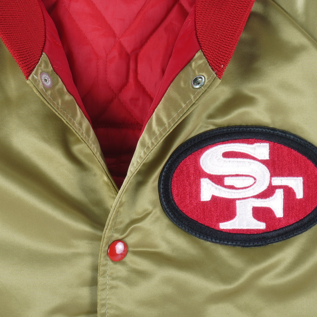 NFL (Chalk Line) - San Francisco 49ers Satin Jacket 1980s Medium Vintage Retro Football