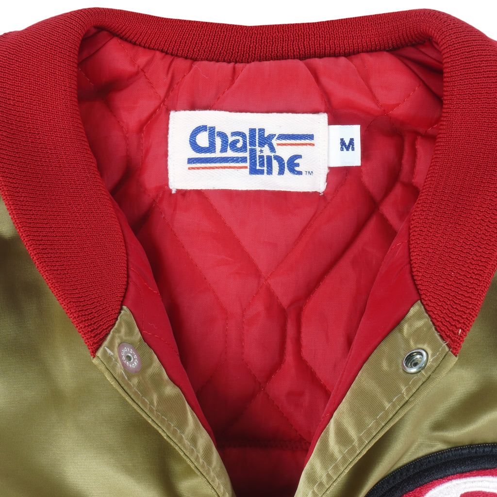 NFL (Chalk Line) - San Francisco 49ers Satin Jacket 1980s Medium Vintage Retro Football