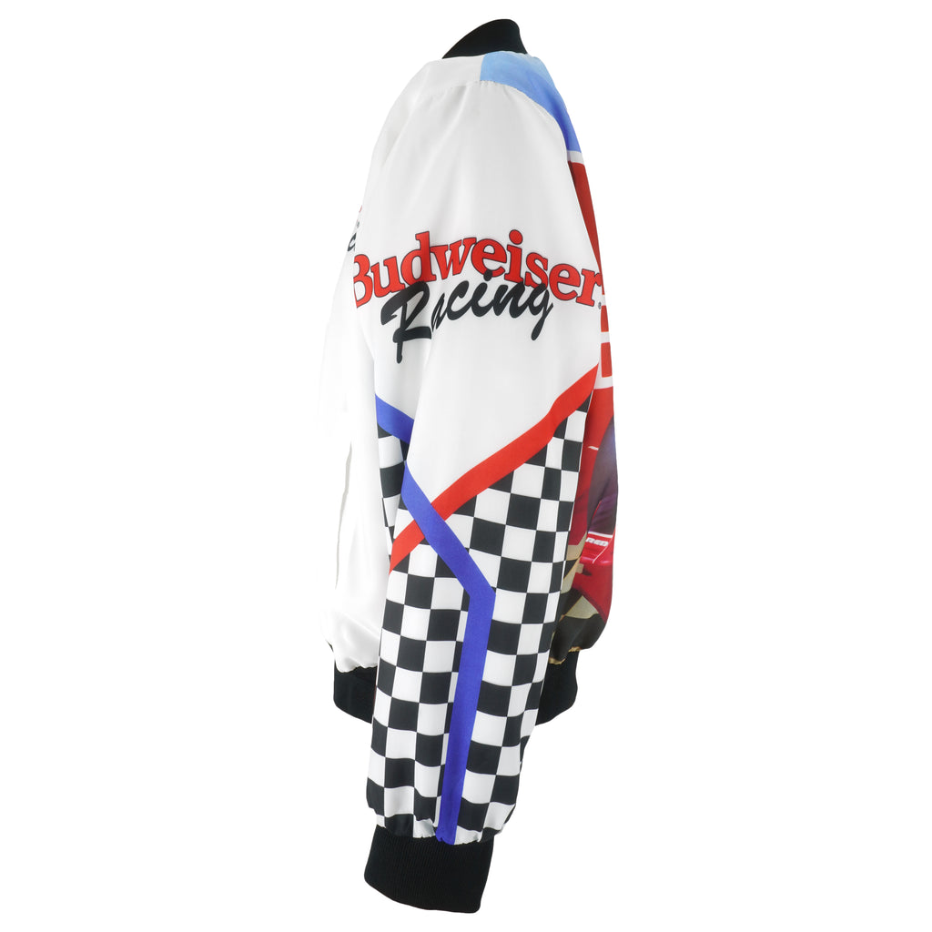 NASCAR (Chalk Line) - Budweiser Racing Fanimation Satin Jacket 1990s X-Large Vintage Retro