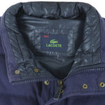 Vintage (Lacoste) - Navy Blue Puffer Button & Zip-Up Vest 1990s Medium Vintage Retro