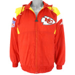 NFL (Apex One) - Kansas City Chiefs Zip-Up Jacket 1990s Medium Vintage Retro Football