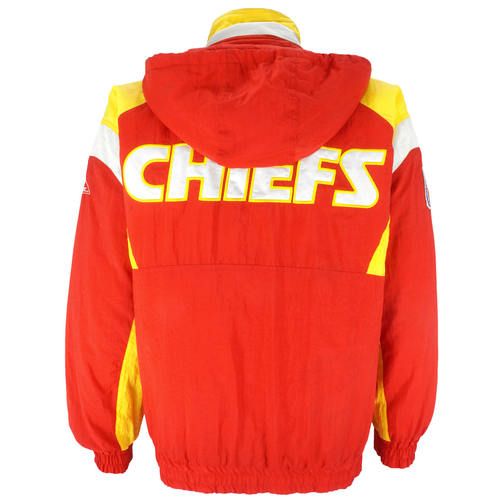 NFL (Apex One) - Kansas City Chiefs Zip-Up Jacket 1990s Medium Vintage Retro Football