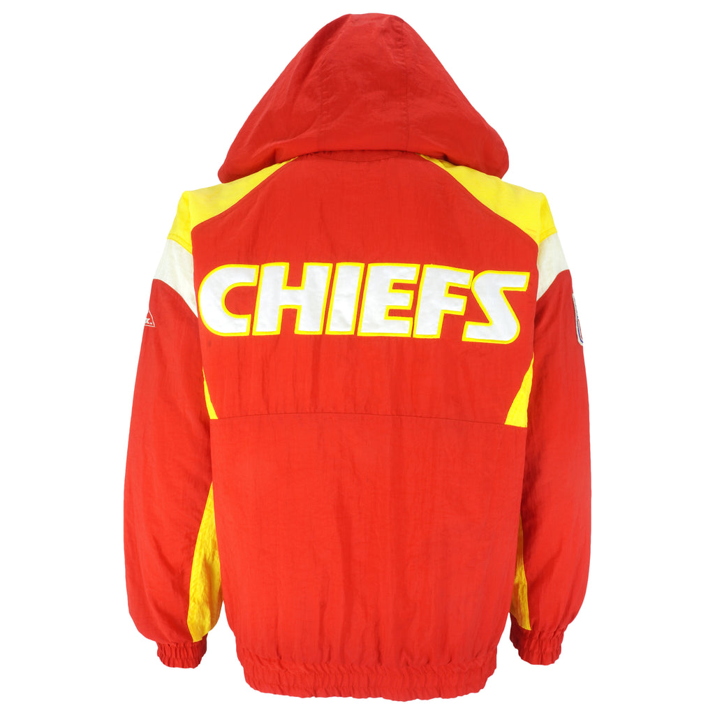 NFL (Apex One) - Kansas City Chiefs Zip-Up Jacket 1990s Medium Vintage Retro Football