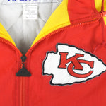 NFL (Apex One) - Kansas City Chiefs Zip-Up Jacket 1990s Medium Vintage Retro Football