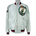 NBA (DeLong) - Boston Celtics Button-Up Satin Jacket 1990s X-Large Vintage Retro Basketball