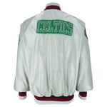 NBA (DeLong) - Boston Celtics Button-Up Satin Jacket 1990s X-Large Vintage Retro Basketball
