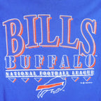 NFL (Logo 7) - Buffalo Bills Single Stitch T-Shirt 1992 Large Vintage Retro Football