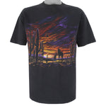 Vintage (Habitat) - Sunset Desert Wolves Single Stitch T-Shirt 1990s Large