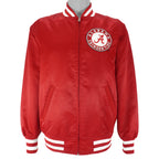 NCAA - Alabama Crimson Tide Button-Up Satin Jacket 1990s Large Vintage Retro Football College