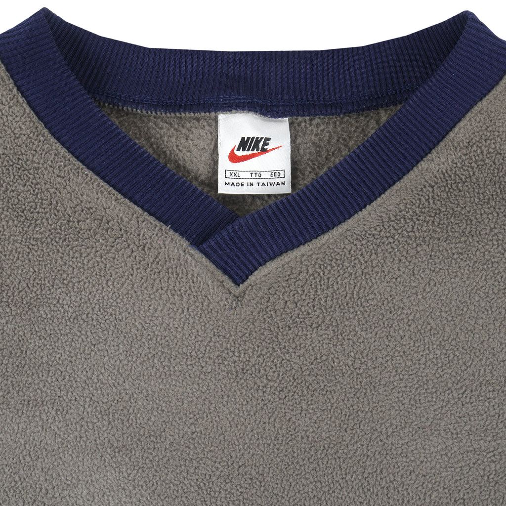 Nike - Embroidered Crew Neck Sweatshirt 1990s XX-Large Vintage Retro