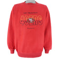 NFL (Riddle) - San Francisco 49ers Crew Neck Sweatshirt 1990s Large Vintage Retro Football