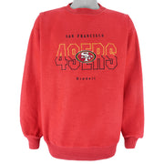NFL (Riddle) - San Francisco 49ers Crew Neck Sweatshirt 1990s Large Vintage Retro Football