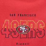 NFL (Riddle) - San Francisco 49ers Crew Neck Sweatshirt 1990s Large Vintage Retro Football