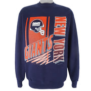 NFL (Logo 7) - New York Giants Crew Neck Sweatshirt 1990s Large Vintage Retro Football
