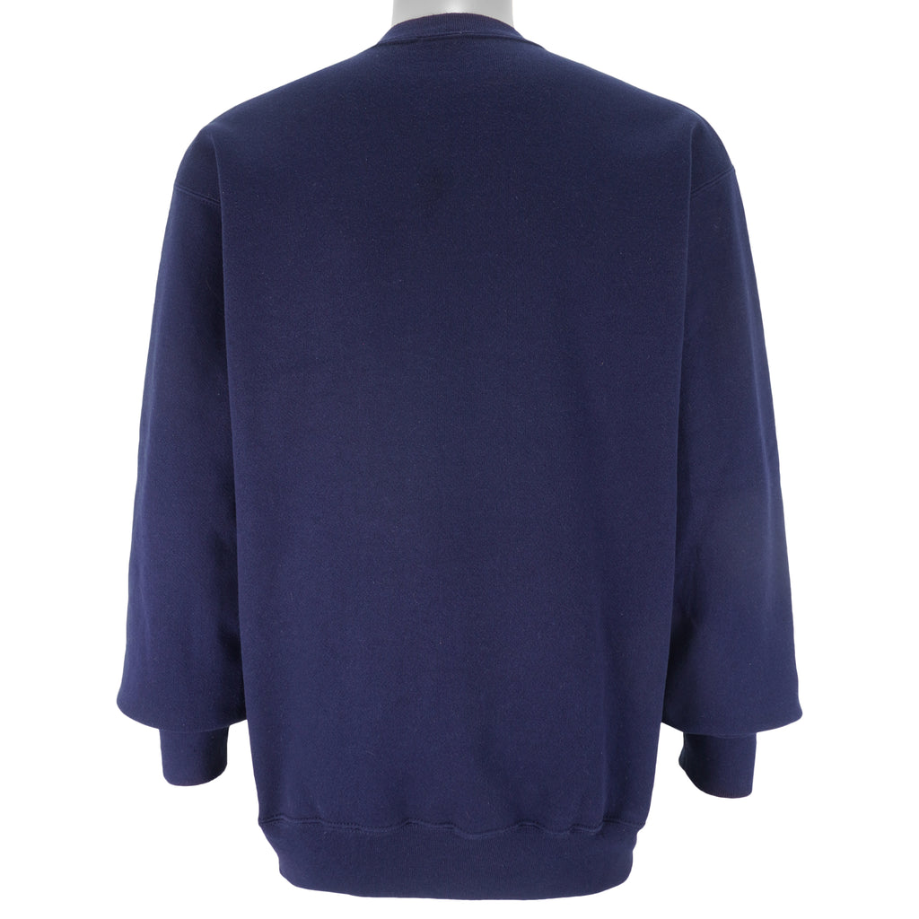 NFL (Logo 7) - New York Giants Crew Neck Sweatshirt 1990s Large Vintage Retro Football