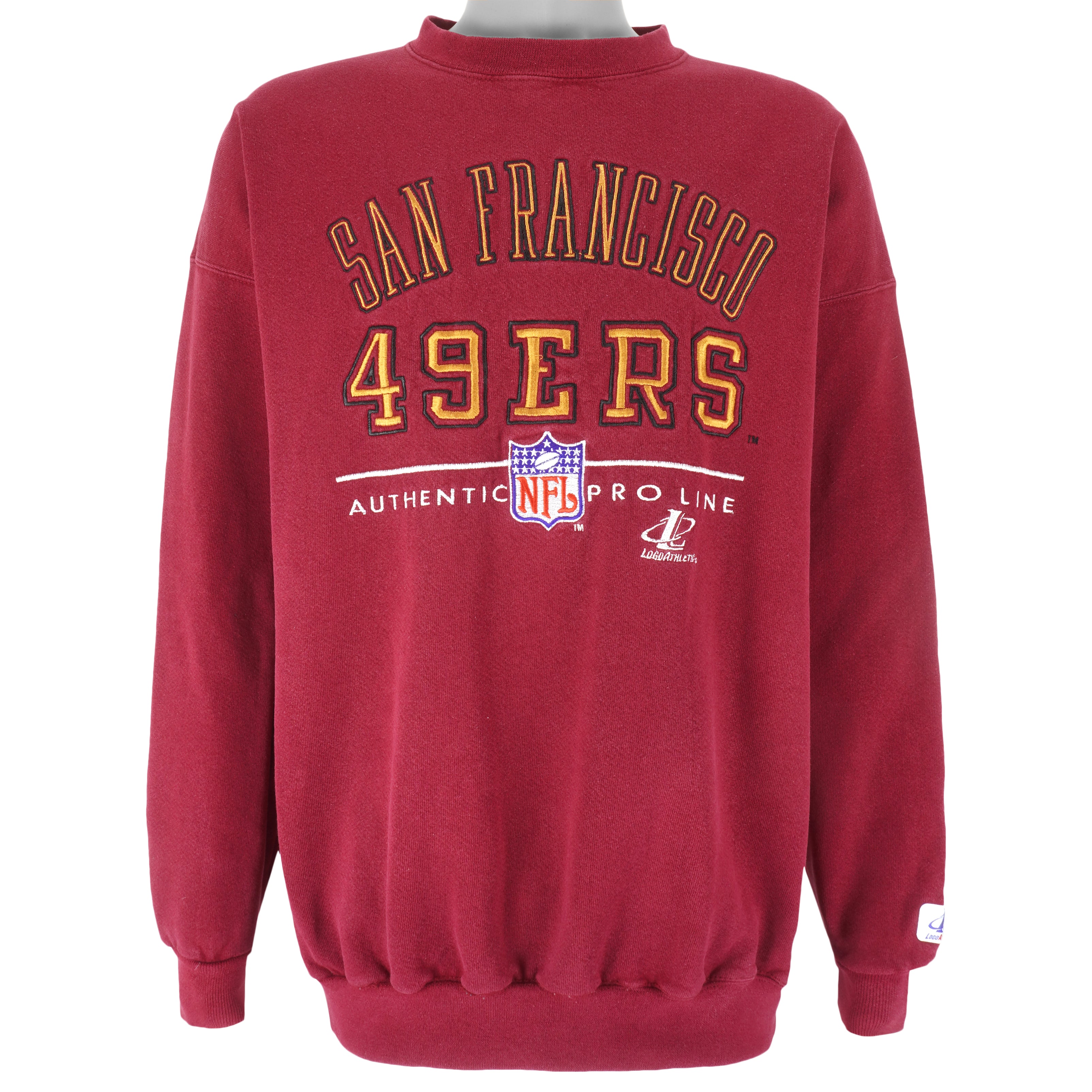 NFL - San Francisco 49ers Crew Neck Sweatshirt 1990s X-Large Vintage Retro Football