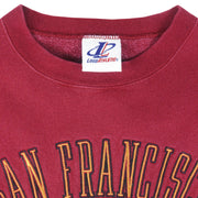 NFL - San Francisco 49ers Crew Neck Sweatshirt 1990s X-Large Vintage Retro Football