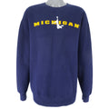 NCAA (Hanes) - Michigan Wolverines Basketball Sweatshirt 1990s Large Vintage Retro College Basketball