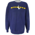 NCAA (Hanes) - Michigan Wolverines Basketball Sweatshirt 1990s Large Vintage Retro College Basketball