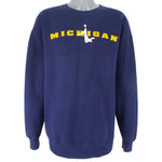 NCAA (Hanes) - Michigan Wolverines Basketball Sweatshirt 1990s Large Vintage Retro College Basketball